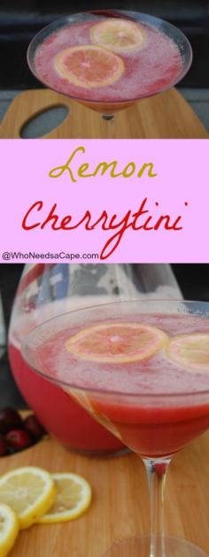 Lemon Cherrytini is a lovely cocktail that's perfect for summer parties!