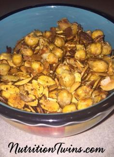 
                    
                        Spicy Roasted Chickpeas and Almonds | Only 196 Claories | Energy Boosting Satisfying Snack that Helps with Weight loss | For Fitness & Nutrition tips & Recipes please SIGN UP for our FREE NEWSLETTER www.NutritionTwin...
                    
                