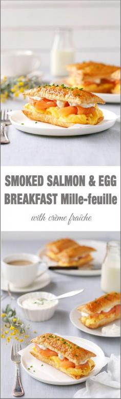 
                    
                        Smoked Salmon and Egg Breakfast Mille-feuille
                    
                