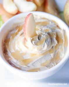 Peanut Butter  Honey Dip - Via I Heart Nap Time ...such an easy and delicious snack!