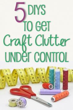 5 DIYs to get Craft Clutter Under #bathroom idea #bathroom
