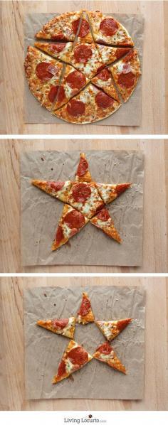 http://WhoLovesYou.ME | Do it yourself birthday party ideas Star Cut Pizza and 5 Creative Ways to Serve Pizza at a Party! LivingLocurto.com #DIYbirthday birthday