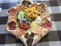 
                    
                        Nya Gul & Bla's Vulkan Pizza Provides Sections for Fries, Meat and Sauces #food trendhunter.com
                    
                