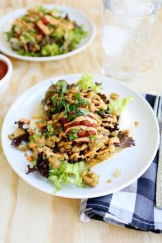 Spicy Tempeh Taco Salad -- A Beautiful Mess