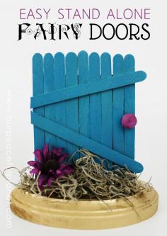 
                    
                        Most fairy doors need to be attached to something. Not these! They will stand alone anywhere! Very inexpensive to make and you can color them however you want. Inviting the fairies into your home was never so easy!
                    
                