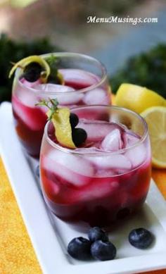 Blueberry Lemonade – celebrate the flavors of summer (even if it’s not!) with this extraordinary lemonade with the antioxidant power of the mighty blueberries (and you can decide to have it with or without the rum). Step-by-step photos.
