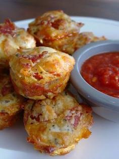 Pizza muffins - appetizers #pizzamuffins