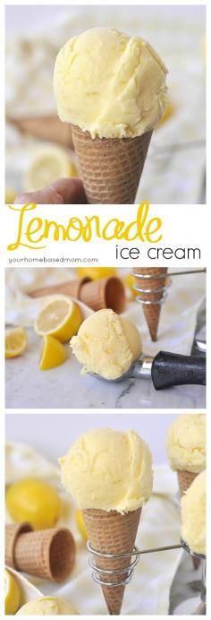 
                    
                        Lemonade Ice Cream - two favorite summer treats.
                    
                