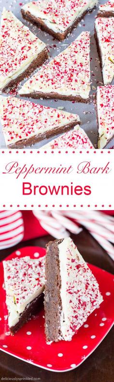 
                    
                        These delicious Peppermint Bark Brownies are easy to make and always a big hit at a party!
                    
                