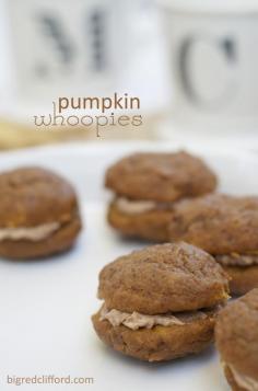 
                    
                        pumpkin whoopie pies with cinnamon creme frosting. totally christmasy.
                    
                