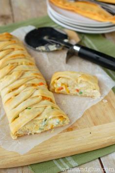 Chicken Pot Pie Crescent Braid | 29 Incredibly Easy Things You Can Make With Crescent Roll Dough 5/13/15