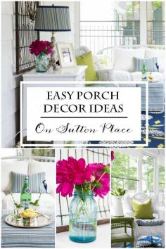 There are a few simple things anyone can do to create a great outdoor living area. Here are five easy ideas that are DIY and budget friendly.  |  On Sutton Place