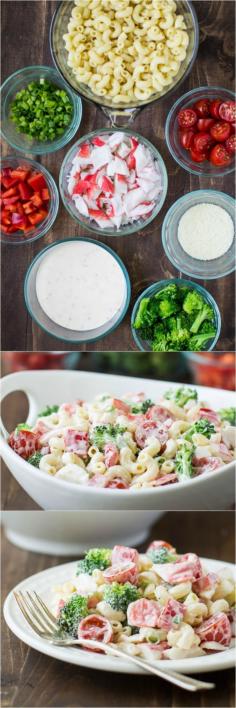
                    
                        Seafood Pasta Salad is perfect for summer! Your favorite seafood and tons of fresh veggies are tossed in a zesty dressing with chewy pasta. Easy, filling, and so tasty!
                    
                