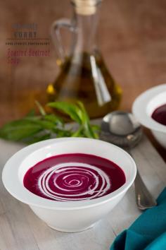 Roasted beetroot soup recipe is simple, healthy , looks good and makes a great comfort food