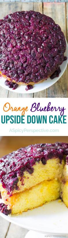 
                    
                        Simple Moist Orange Blueberry Upside Down Cake on ASpicyPerspective... #cake
                    
                