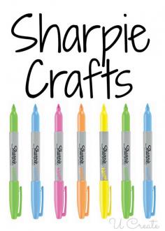 Many unique Sharpie crafts for home decor, simple gifts, kids crafts, etc. I LOVE THESE COLORS!