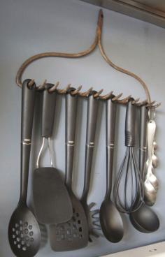 I would do this with my garden tools instead of kitchen tools