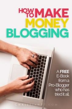 8000-word Free ebook about how to make money blogging written by professional blogger Bob Lotich