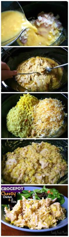 Crock Pot: Cheesy Chicken and Rice