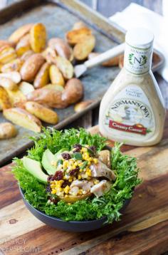 Southwest Chicken Caesar Salad Recipe + an amazing opportunity to raise money for your favorite charity via Newman's Own: https://www.facebook.com/newmansown