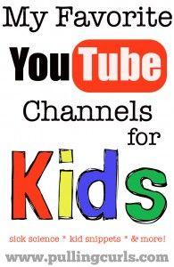 Youtube is a great place for kids to take a small "breather" from whatever they're doing and cuddle up with mom. Here's some of my favorite YouTube Kids Channels.