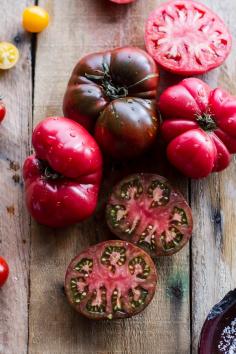 Caramelized Corn and Heirloom Tomato Galette w-Herbed Roasted Garlic Goat Cheese | halfbakedharvest.com @hbharvest {This is so good, perfect for summer - GLR}