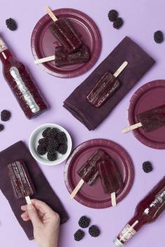 
                    
                        Blackberry blood orange popsicles
                    
                