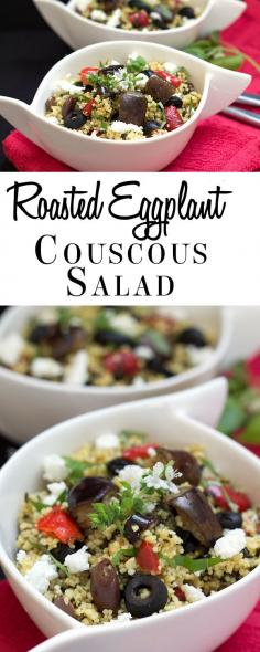Roasted Eggplant Couscous Salad - Erren's Kitchen