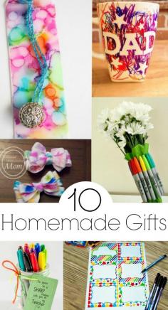 Let their imaginations fly with this list of 10 Homemade Christmas Gifts they can design this year!