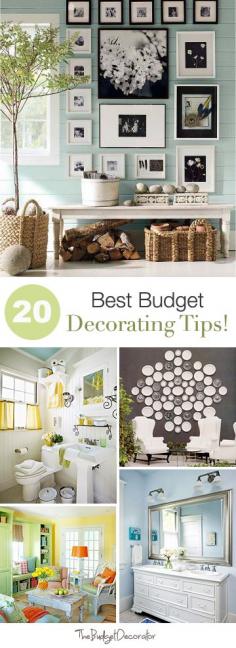 20 Best Budget Decorating Tips! #homedecor #budget #decorating