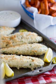 panko crusted tilapia + paprika sweet potato fries