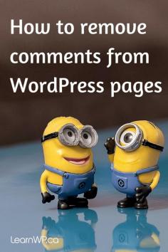 
                    
                        How to turn off comments for pages & posts, for just pages and how to modify your WordPress theme to permanently remove comments.
                    
                