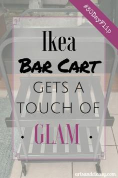 
                    
                        Ikea bar cart get's a touch of glam on the #30dayflip challenge in my rental kitchen at www.artsandclassy...
                    
                