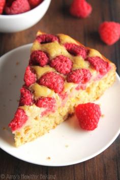 
                    
                        Simple Raspberry Lemon Cake -- SO easy to make & always a huge hit! It's clean-eating & secretly healthy enough for breakfast!
                    
                