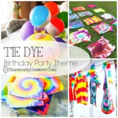 Tie Dye Birthday Party