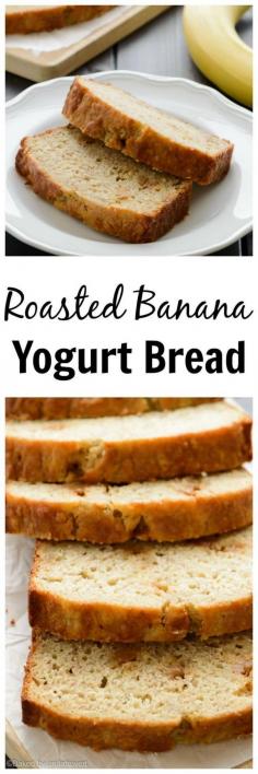 
                    
                        Roasted Banana Yogurt Bread is a great choice. Yogurt, roasted bananas, and reduced butter and sugar make this bread healthy while actually tasting good!
                    
                