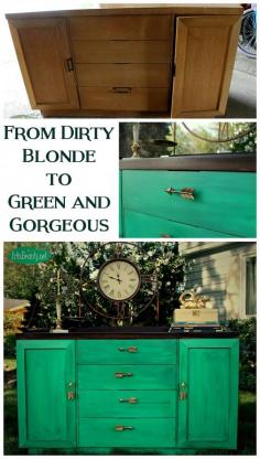 
                    
                        ART IS BEAUTY: From Dirty Blonde to Gorgeous Green Buffet Makeover
                    
                