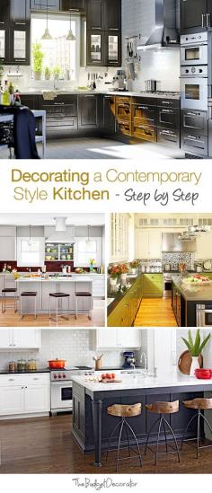 Step by Step: Decorating a Contemporary Style Kitchen! by dixie
