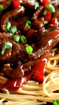 
                    
                        Slow Cooker Mongolian Beef ~ Tender beef cooks in a rich, dark, sweet and sour sauce in the crock pot -- the perfect easy meal for weeknights!
                    
                