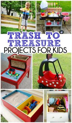 10 Totally Awesome Trash to Treasure Upcycled Projects for Kids