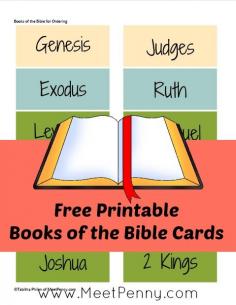 Books of the Bible Cards