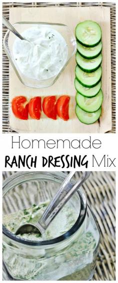 homemade ranch dressing mix recipe from Thistlewood Farms
