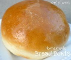 Homemade Bread Bowls.. fill with pot pie filling!