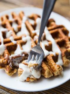 
                    
                        These Carrot Cake Waffles are a High-Protein Hybrid #waffles trendhunter.com
                    
                