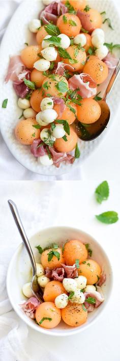
                    
                        Sweet melon subs in for tomatoes in my favorite spin on #capresesalad | foodiecrush.com
                    
                