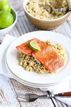 Spice Rubbed Lime Salmon Recipe | cookincanuck.com #cleaneating #dinner #glutenfree