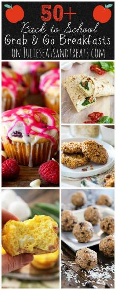 
                    
                        50+ Back to School Grab n Go Breakfast Recipes ~ Everything from muffins to breakfast cookies! You will be out the door fast on those hectic mornings!
                    
                