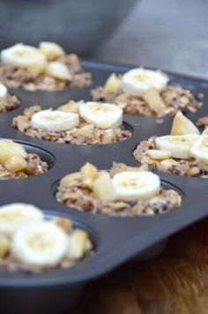 Apple Banana Quinoa Breakfast Cups #healthy #breakfast #banana