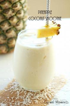 Pineapple Coconut Smoothie - sounds soo yummy!