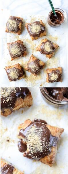 
                    
                        The Easiest Nutella S'mores Puff Pop Tarts I howsweeteats.com
                    
                